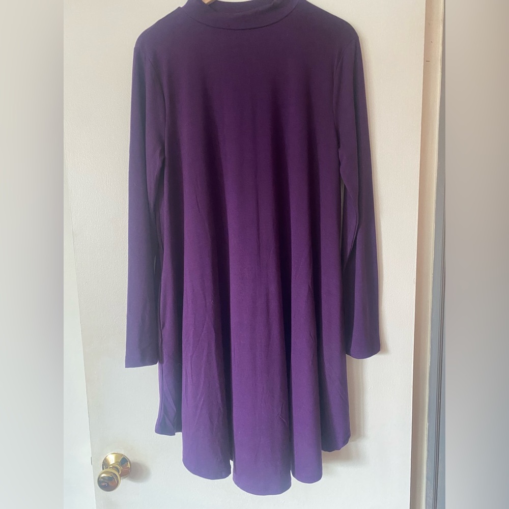 Zenana long sleeve plus size dress